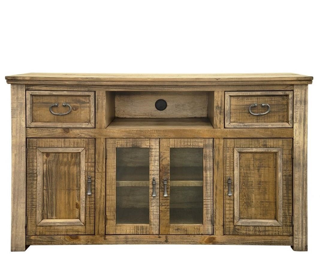 International Furniture Direct Montana IFD1141STN60 Rustic 60" TV Stand